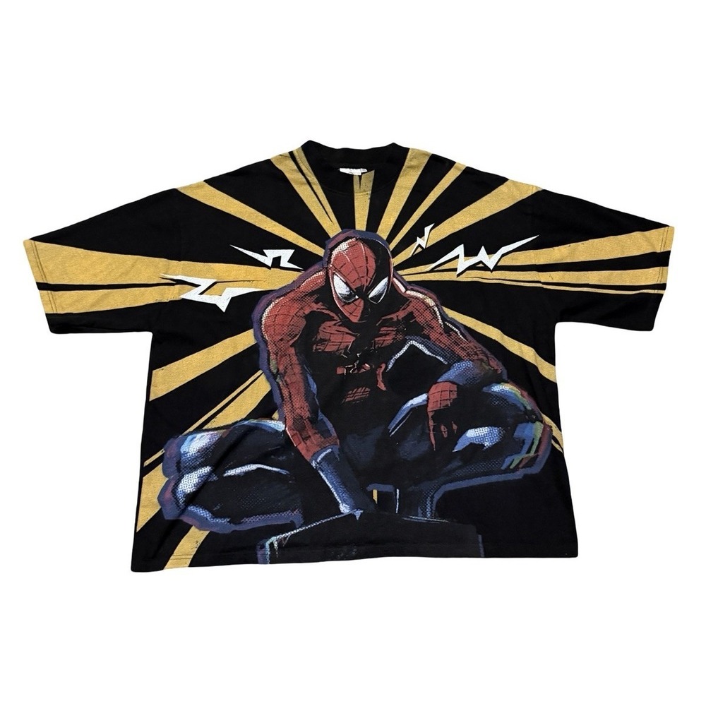 Spider-Man Bootleg T Shirt 2XL Oversized Vigil Graphic Marvel Style Tee